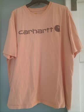 Carhartt Men’s Peach Short-Sleeve Logo Tee